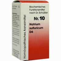 Biochemie 10 Natrium Sulfuricum D6 Tabletten Dr. Reckeweg & Co 200 Stück