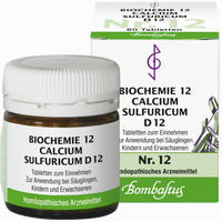 Biochemie 12 Calcium Sulfuricum D12 Tabletten 80 Stück