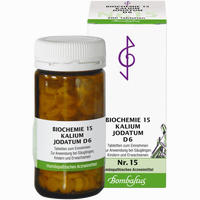 Biochemie 15 Kalium Jodatum D6 Tabletten Bombastus 200 Stück