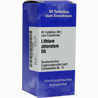 Biochemie 16 Lithium Chloratum D6 Tabletten Iso-arzneimittel 80 Stück