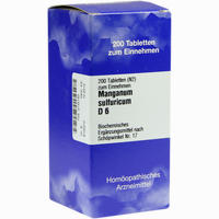 Biochemie 17 Manganum Sulfuricum D6 Tabletten 200 Stück