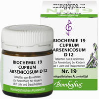Biochemie 19 Cuprum Arsenicosum D12 Tabletten 80 Stück