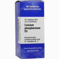 Biochemie 2 Calcium Phosphoricum D3 Tabletten Iso-arzneimittel 80 Stück