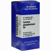 Biochemie 2 Calcium Phosphoricum D6 Tabletten Iso-arzneimittel 80 Stück