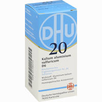 Biochemie 20 Kalium Aluminium Sulfuricum D6 Tabletten DHU-Arzneimittel 80 Stück