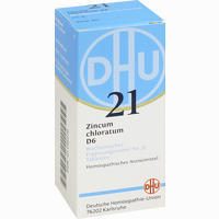 Biochemie 21 Zincum Chloratum D6 Tabletten Dhu-arzneimittel 80 Stück