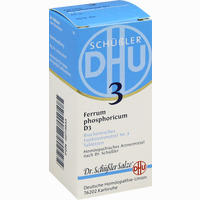 Biochemie 3 Ferrum Phosphoricum D3 Tabletten DHU-Arzneimittel 80 Stück
