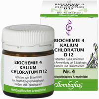 Biochemie 4 Kalium Chloratum D12 Tabletten BOMBASTUS 80 Stück