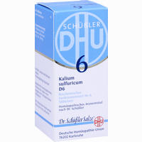 Biochemie 6 Kalium Sulfuricum D6 Tabletten 80 Stück