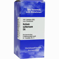 Biochemie 6 Kalium Sulfuricum D6 Tabletten Iso-arzneimittel 200 Stück