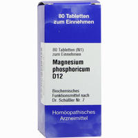 Biochemie 7 Magnesium Phosphoricum D12 Tabletten Iso-arzneimittel 80 Stück