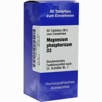 Biochemie 7 Magnesium Phosphoricum D3 Tabletten Iso-arzneimittel 80 Stück