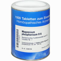 Biochemie 7 Magnesium Phosphoricum D6 Tabletten ISO-Arzneimittel 1000 Stück