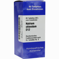 Biochemie 8 Natrium Chloratum D12 Tabletten Iso-arzneimittel 80 Stück