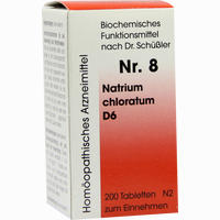 Biochemie 8 Natrium Chloratum D6 Tabletten Dr. Reckeweg & Co 200 Stück