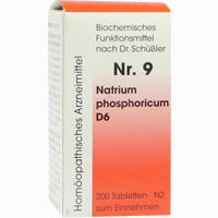 Biochemie 9 Natrium Phosphoricum D6 Tabletten Dr. Reckeweg & Co 200 Stück
