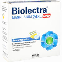 Biolectra Magnesium 243 Forte Zitrone Brausetabletten 20 Stück
