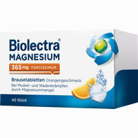 Biolectra Magnesium 365 Fortissimum Orange Brausetabletten 40 Stück