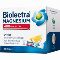 Biolectra Magnesium 400mg Ultra Direct Zitrone Pellets 60 Stück