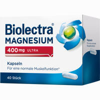 Biolectra Magnesium 400mg Ultra Kapseln 40 Stück