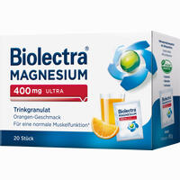 Biolectra Magnesium 400mg Ultra Trinkgran. Orange Granulat 20 Stück