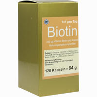 Biotin 1 X 1 Pro Tag Kapseln 120 Stück