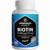 Biotin 10mg Hochdosiert Vegan Tabletten 180 Stück