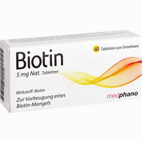 Biotin 5mg Nat. Tabletten 60 Stück