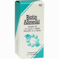 Biotin- Asmedic 2.5mg Tabletten 100 Stück
