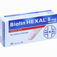Biotin Hexal 5mg Tabletten 50 Stück