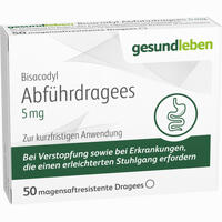 Bisacodyl Abführdragees 5 Mg Tabletten 50 Stück