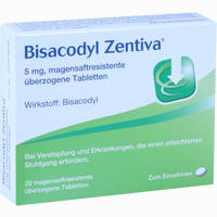Bisacodyl Zentiva Tabletten 20 Stück
