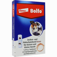 Bolfo Zecken- und Flohschutzband Braun für Katzen und Kleine Hunde 1 Stück