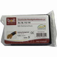 Bort Handgelenkbandage Schwarz Gr.3 1 Stück