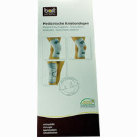Bort Kniebandage mit Patella- Aussparung Xlarge Plus Silber 1 Stück