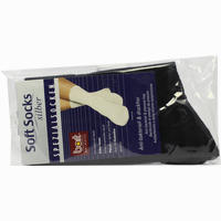 Bort Softsocks Silber Schwarz 38- 40 2 Stück