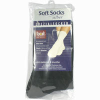 Bort Softsocks Silber Schwarz 41- 43 2 Stück