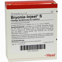 Bryonia Inj S Ampullen 10 Stück