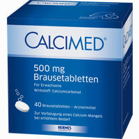 Calcimed 500mg Brausetabletten 40 Stück