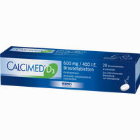 Calcimed D3 600mg/400 I.e. Brausetabletten 20 Stück