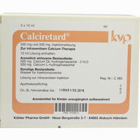 Calciretard Ampullen 5 x 10 ml