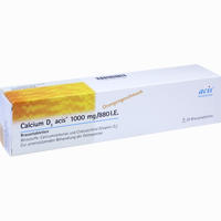 Calcium D3 Acis 1000mg/880 I.e. Brausetabletten 20 Stück