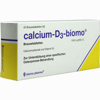 Calcium- D3- Biomo Brausetabletten 40 Stück