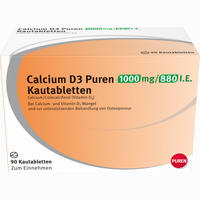 Calcium D3 Puren 1000 Mg/880 I. E. Kautabletten 90 Stück
