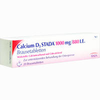 Abbildung von Calcium D3 Stada 1000mg/880 I.e. Brausetabletten 20 Stück