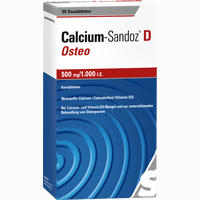 Calcium- Sandoz D Osteo 500mg /1.000 Ie Kautabletten 90 Stück