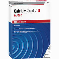Calcium- Sandoz D Osteo 500mg /1.000 Ie Kautabletten 120 Stück