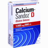 Calcium- Sandoz D Osteo Intens Kautabletten 48 Stück