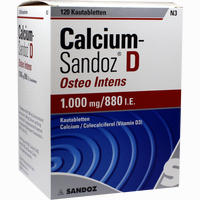 Calcium- Sandoz D Osteo Intens Kautabletten 120 Stück
