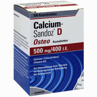Calcium- Sandoz D Osteo Kautabletten 100 Stück